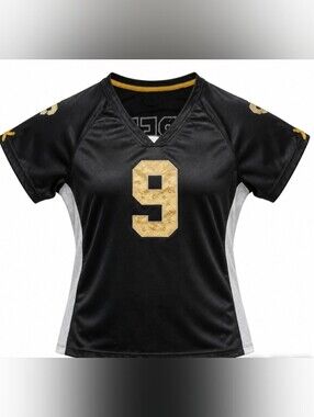 New Orleans Saints Drew Brees #9 Womens Embellished Jersey LG NFL Team Apparel